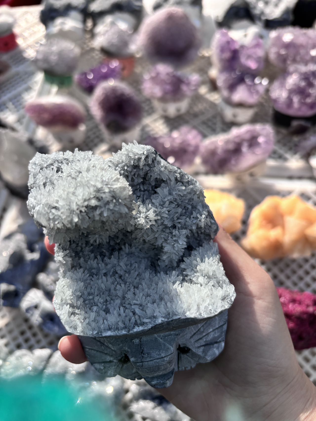 Elephant crystal cluster