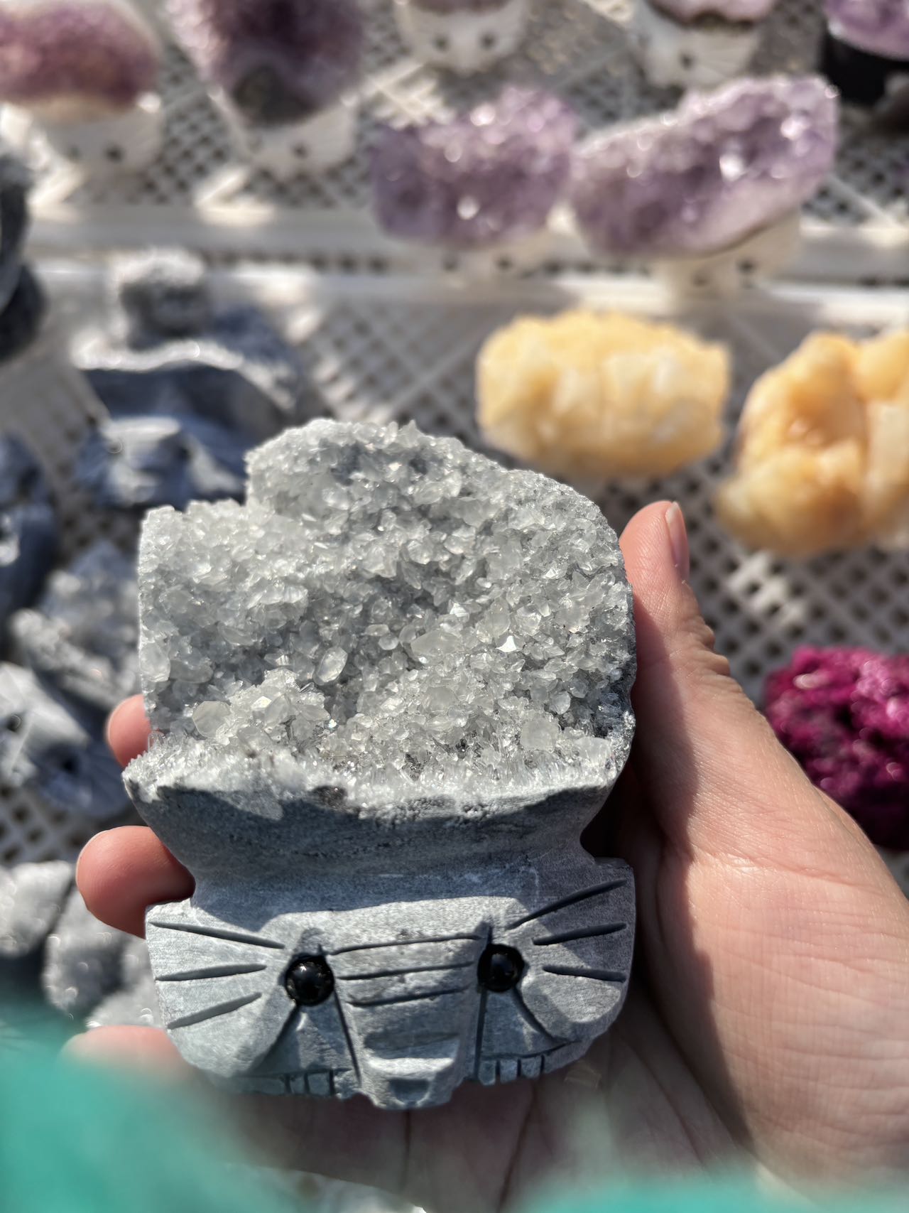 Elephant crystal cluster