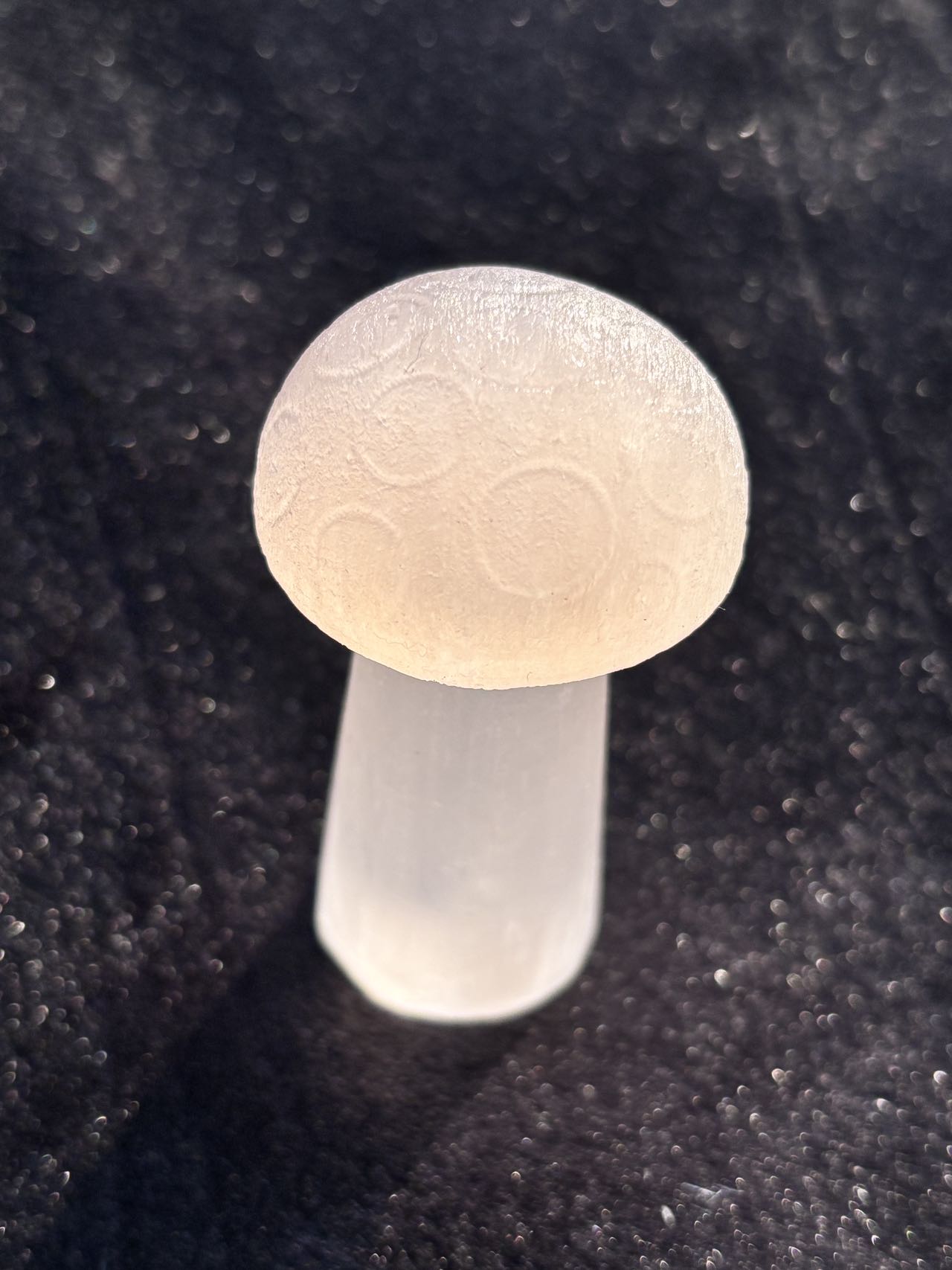 Small Mushroom，Natural Moroccan transparent plaster ornaments，63g