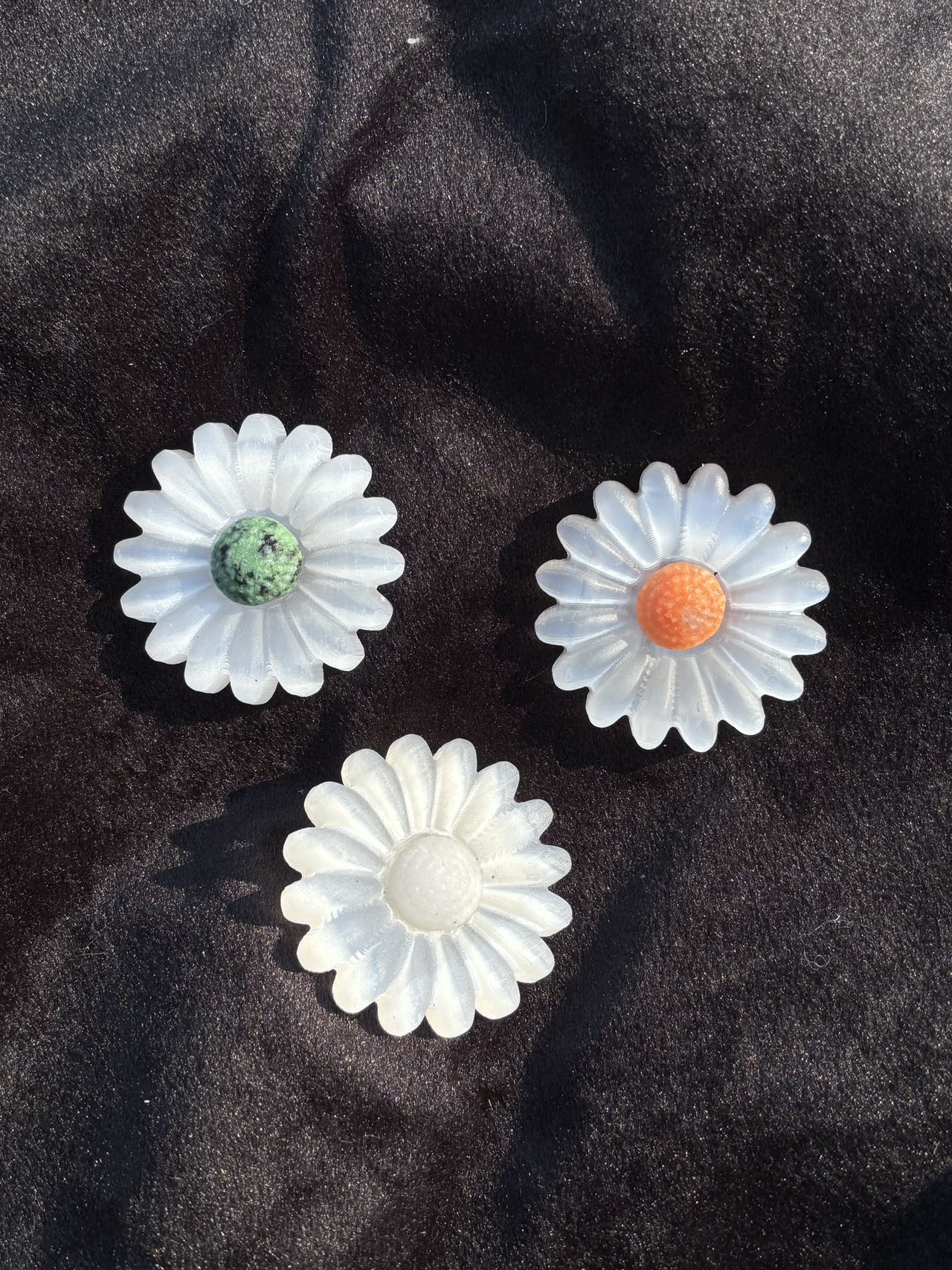 3 pieces of flowers,Natural Moroccan plaster