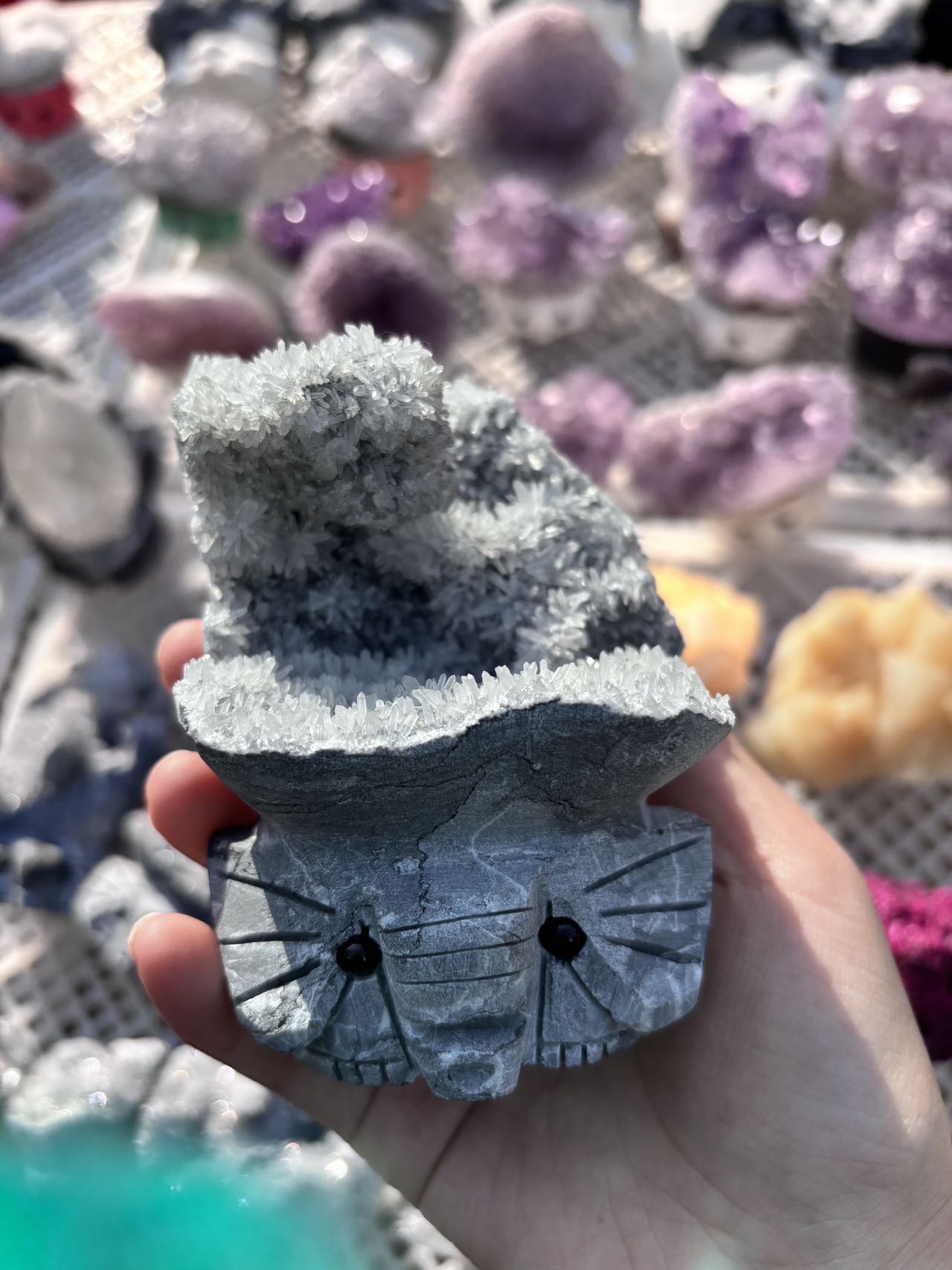 Elephant crystal cluster