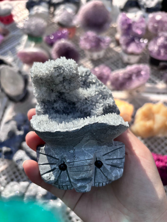 Elephant crystal cluster